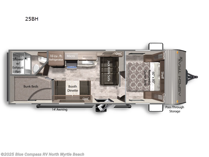 Call now about this 2024 Dutchmen Aspen Trail LE 25BH! 2024 Dutchmen Aspen Trail LE 25BH - Used Travel Trailer For Sale by Blue Compass RV North Myrtle Beach in Longs, South Carolina