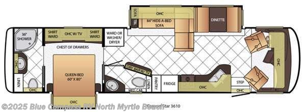 Call now about this 2015 Newmar Canyon Star 3610! 2015 Newmar Canyon Star 3610 - Used Class A For Sale by Blue Compass RV North Myrtle Beach in Longs, South Carolina features Slideout
