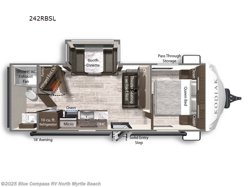 Call now about this 2024 Dutchmen Kodiak Ultra-Lite 242RBSL! 2024 Dutchmen Kodiak Ultra-Lite 242RBSL - Used Travel Trailer For Sale by Blue Compass RV North Myrtle Beach in Longs, South Carolina features Slideout