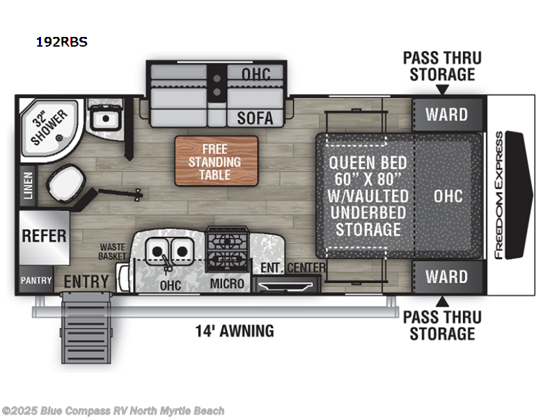 Call now about this 2023 Coachmen Freedom Express Ultra Lite 192RBS! 2023 Coachmen Freedom Express Ultra Lite 192RBS - Used Travel Trailer For Sale by Blue Compass RV North Myrtle Beach in Longs, South Carolina features Slideout