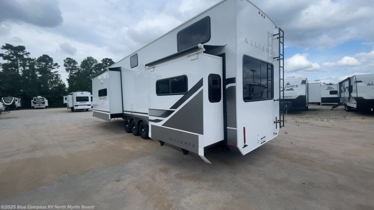 Contact us now about this 2026 Alliance RV Benchmark 42LFT! 2026 Benchmark 42LFT by Alliance RV from Blue Compass RV North Myrtle Beach in Longs, South Carolina