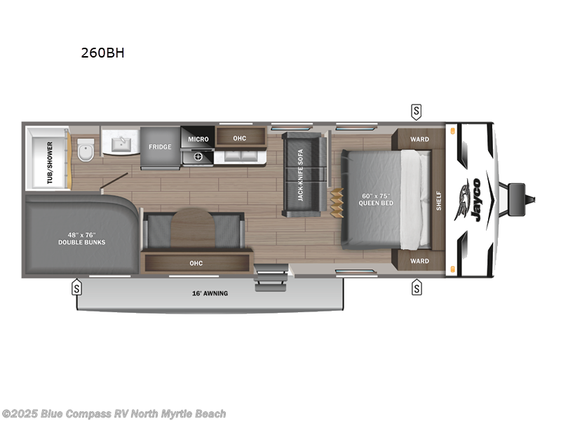 Call now about this 2024 Jayco Jay Flight SLX 260BH! 2024 Jayco Jay Flight SLX 260BH - Used Travel Trailer For Sale by Blue Compass RV North Myrtle Beach in Longs, South Carolina