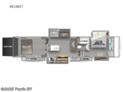 Call now about this 2024 Forest River RiverStone 4513DST! 2024 Forest River RiverStone 4513DST - New Toy Hauler For Sale by Parris RV in Murray, Utah features Slideout