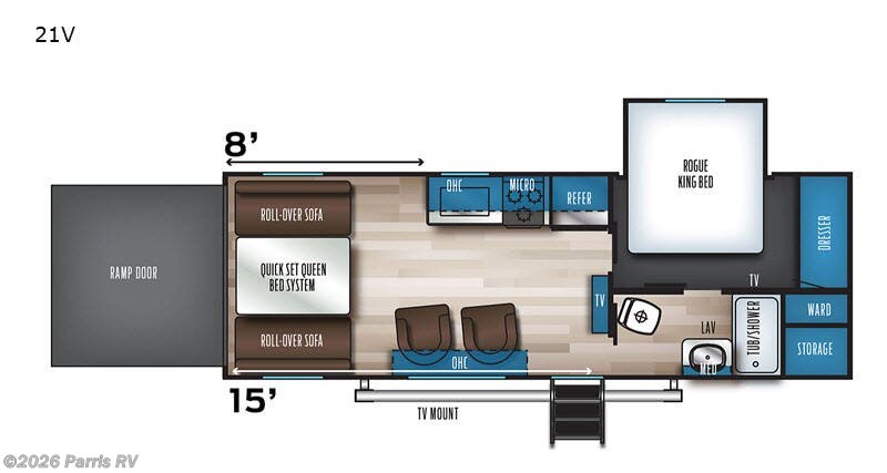 Call now about this 2020 Forest River Vengeance Rogue 21V! 2020 Forest River Vengeance Rogue 21V - Used Toy Hauler For Sale by Parris RV in Murray, Utah features Slideout