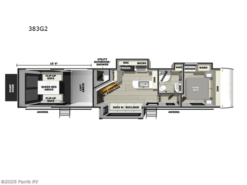 Call now about this 2026 Forest River Vengeance Rogue Armored 383G2! 2026 Forest River Vengeance Rogue Armored 383G2 - New Toy Hauler For Sale by Parris RV in Murray, Utah features Slideout