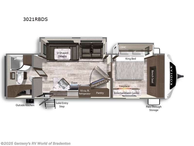 Call now about this 2023 Dutchmen Kodiak 3021RBDS! 2023 Dutchmen Kodiak 3021RBDS - New Travel Trailer For Sale by Gerzeny's RV World of Bradenton in Bradenton, Florida features Slideout