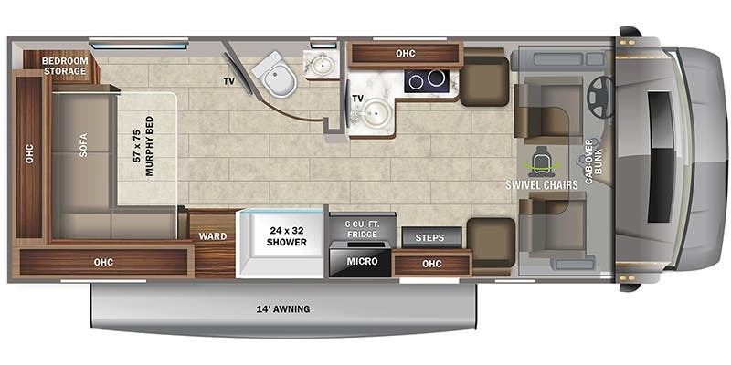 Floorplan of 2022 Jayco Melbourne Prestige 24NP