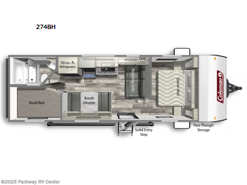 Call now about this 2024 Coleman Lantern LT Series 274BH! 2024 Coleman Lantern LT Series 274BH - Used Travel Trailer For Sale by Parkway RV Center in Ringgold, Georgia