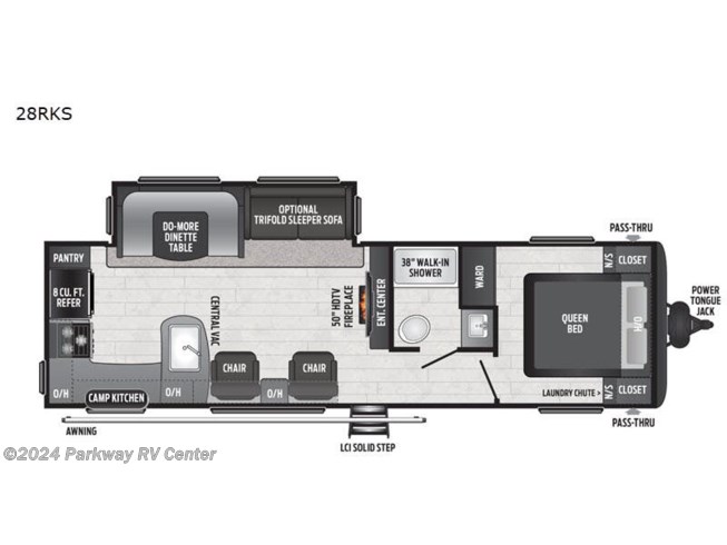 2020 Keystone Hideout 28RKS - Used Travel Trailer For Sale by Parkway RV Center in Ringgold, Georgia