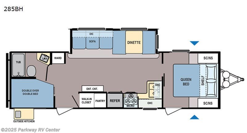 Call now about this 2019 Coleman Lantern Series 285BH! 2019 Coleman Lantern Series 285BH - Used Travel Trailer For Sale by Parkway RV Center in Ringgold, Georgia features Slideout