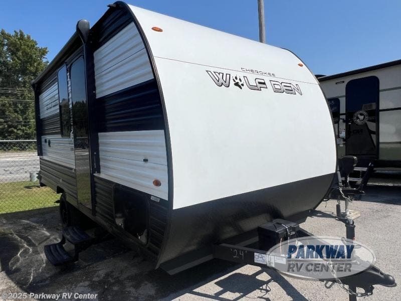 Contact us now about this 2024 Forest River Cherokee Wolf Den 16EV! 2024 Cherokee Wolf Den 16EV by Forest River from Parkway RV Center in Ringgold, Georgia