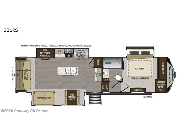 Email now about this 2020 Keystone Avalanche 321RS! New 2020 Keystone Avalanche 321RS available in Ringgold, Georgia