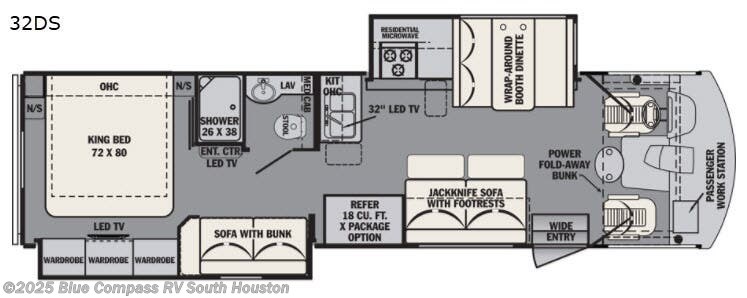 Call now about this 2018 Forest River FR3 32DS! 2018 Forest River FR3 32DS - Used Class A For Sale by Blue Compass RV South Houston in Alvin, Texas features Slideout