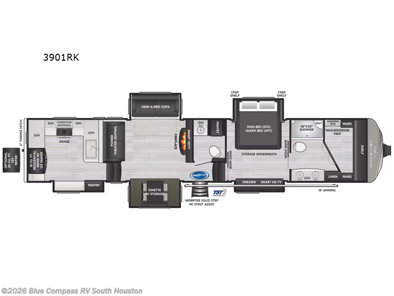 Call now about this 2023 Keystone Montana 3901RK! 2023 Keystone Montana 3901RK - Used Fifth Wheel For Sale by Blue Compass RV South Houston in Alvin, Texas features Slideout