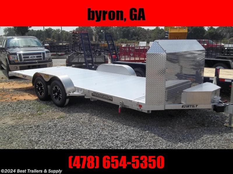 6x20 Tilt Deck Trailer For Sale New Aluma 8218 Tilt 25TH Car Hauler