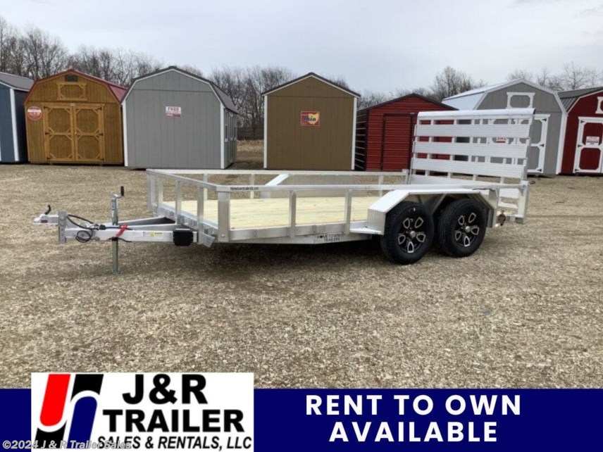 New 2024 Hometown Trailers 76x14TA Utility Trailer Tail Gate available in Orrville, Ohio