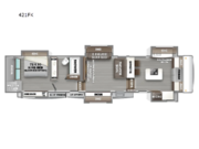 Call now about this 2026 Forest River RiverStone 421FK! 2026 Forest River RiverStone 421FK - New Fifth Wheel For Sale by RV Dynasty in Bunker Hill, Indiana features Slideout