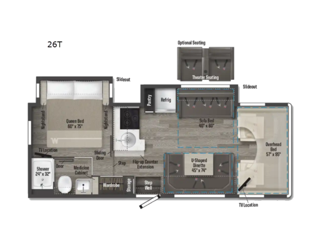 2025 Winnebago Spirit 26T - New Class C For Sale by RV Dynasty in Bunker Hill, Indiana