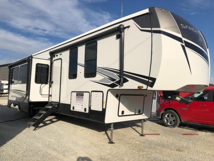 New 2024 Forest River Sandpiper 4002FB available in Bunker Hill, Indiana