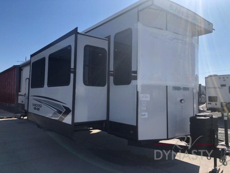New 2024 Forest River Sandpiper Destination Trailers 399LOFT available in Bunker Hill, Indiana
