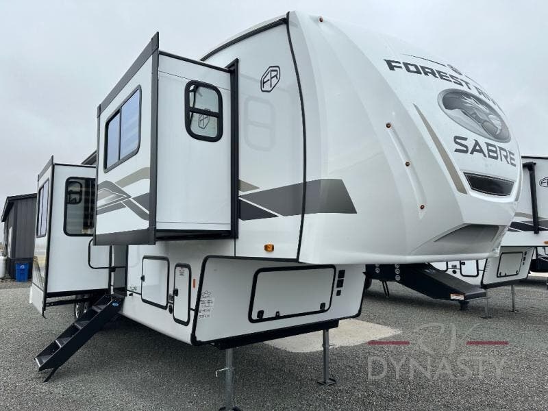 Email now about this 2025 Forest River Sabre 37FLH! New 2025 Forest River Sabre 37FLH available in Bunker Hill, Indiana