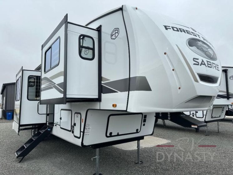 Email now about this 2025 Forest River Sabre 37FLH! New 2025 Forest River Sabre 37FLH available in Bunker Hill, Indiana