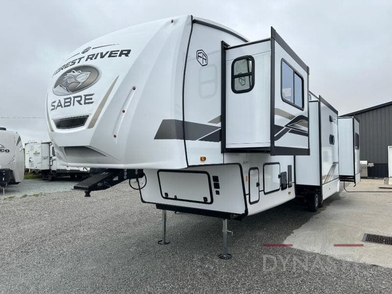 Contact us now about this 2025 Forest River Sabre 37FLH! 2025 Sabre 37FLH by Forest River from RV Dynasty in Bunker Hill, Indiana
