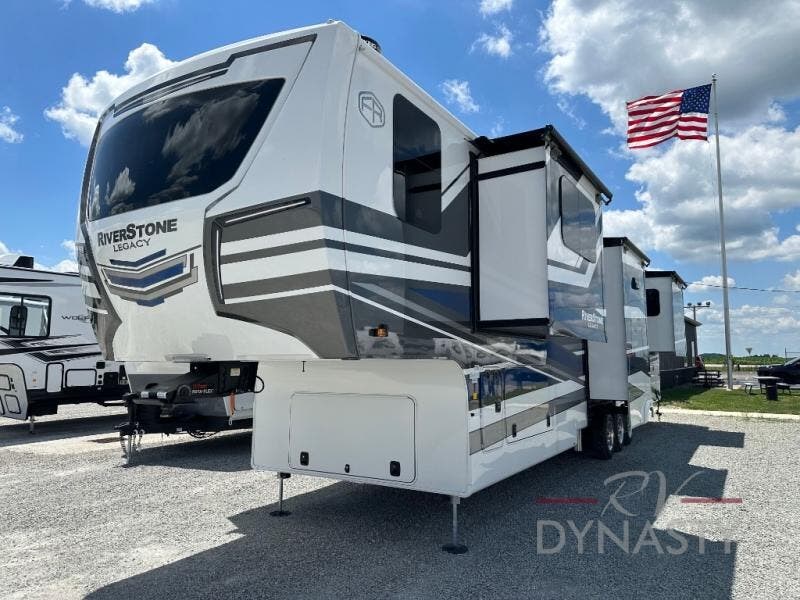 Contact us now about this 2025 Forest River RiverStone 425FO! 2025 RiverStone 425FO by Forest River from RV Dynasty in Bunker Hill, Indiana