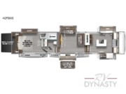 Call now about this 2026 Forest River RiverStone 42FSKG! 2026 Forest River RiverStone 42FSKG - New Fifth Wheel For Sale by RV Dynasty in Bunker Hill, Indiana