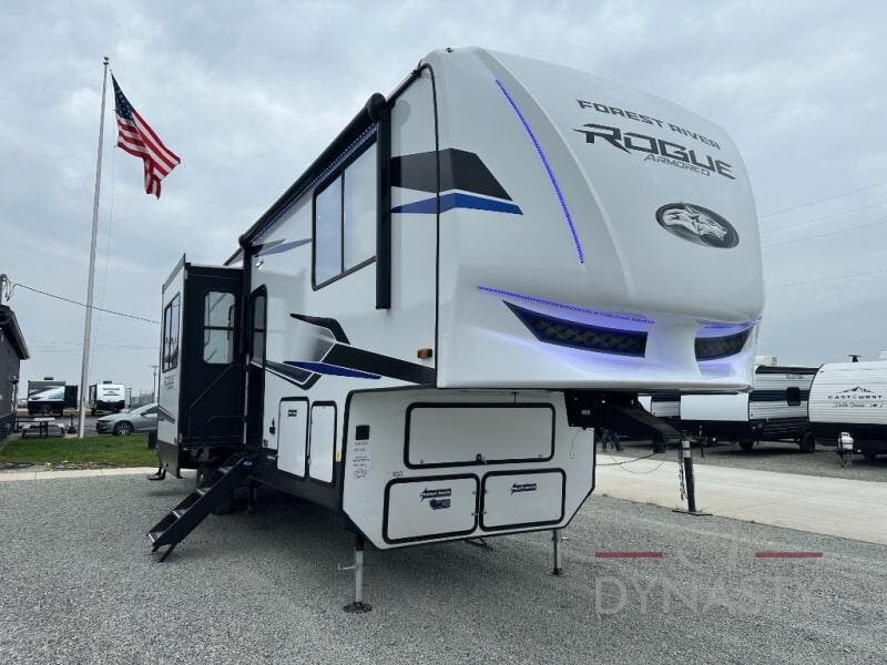 Email now about this 2025 Forest River Vengeance Rogue Armored 341GS11! New 2025 Forest River Vengeance Rogue Armored 341GS11 available in Bunker Hill, Indiana