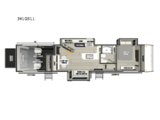 Call now about this 2026 Forest River Vengeance Rogue Armored 341GS11! 2026 Forest River Vengeance Rogue Armored 341GS11 - New Toy Hauler For Sale by RV Dynasty in Bunker Hill, Indiana features Slideout
