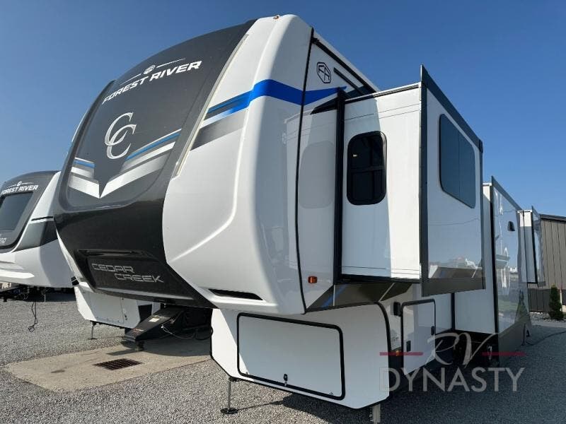 Contact us now about this 2025 Forest River Cedar Creek 381MUD! 2025 Cedar Creek 381MUD by Forest River from RV Dynasty in Bunker Hill, Indiana