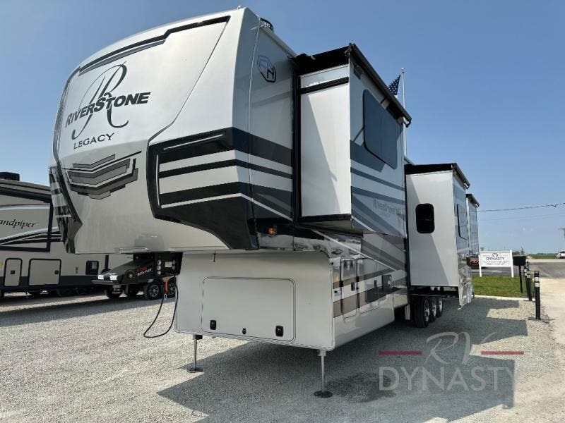 Contact us now about this 2025 Forest River RiverStone 421FK! 2025 RiverStone 421FK by Forest River from RV Dynasty in Bunker Hill, Indiana