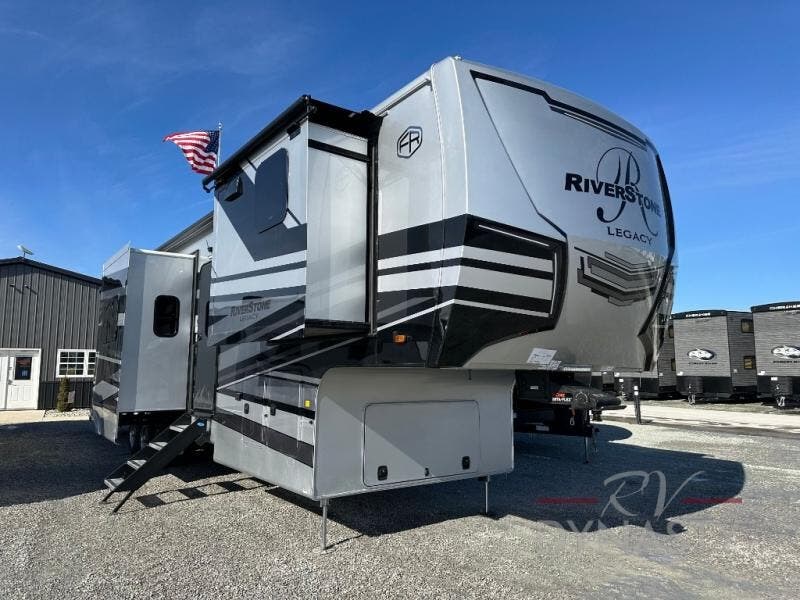 Email now about this 2025 Forest River RiverStone 42FSKG! New 2025 Forest River RiverStone 42FSKG available in Bunker Hill, Indiana