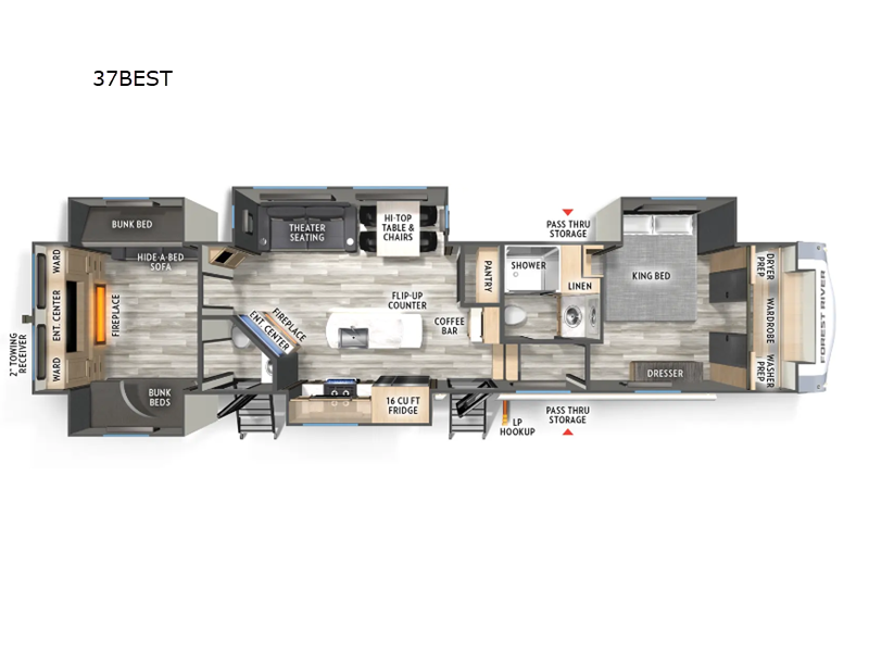 Call now about this 2026 Forest River Cardinal 37BEST! 2026 Forest River Cardinal 37BEST - New Fifth Wheel For Sale by RV Dynasty in Bunker Hill, Indiana features Slideout