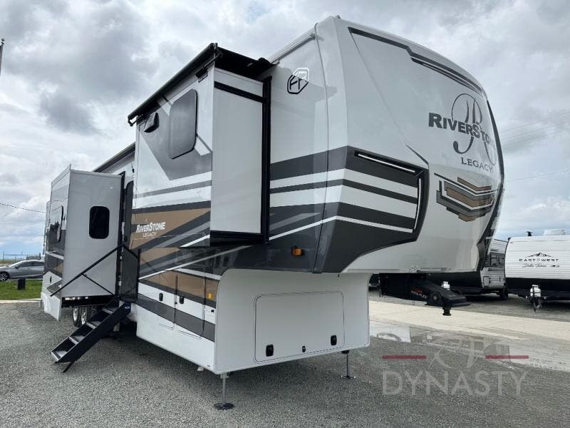 Email now about this 2025 Forest River RiverStone 421FK! New 2025 Forest River RiverStone 421FK available in Bunker Hill, Indiana