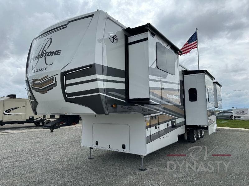 Contact us now about this 2025 Forest River RiverStone 421FK! 2025 RiverStone 421FK by Forest River from RV Dynasty in Bunker Hill, Indiana