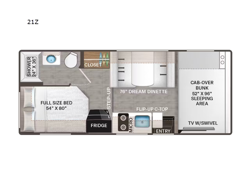 Call now about this 2026 Thor Motor Coach Four Winds 21Z! 2026 Thor Motor Coach Four Winds 21Z - New Class C For Sale by RV Dynasty in Bunker Hill, Indiana