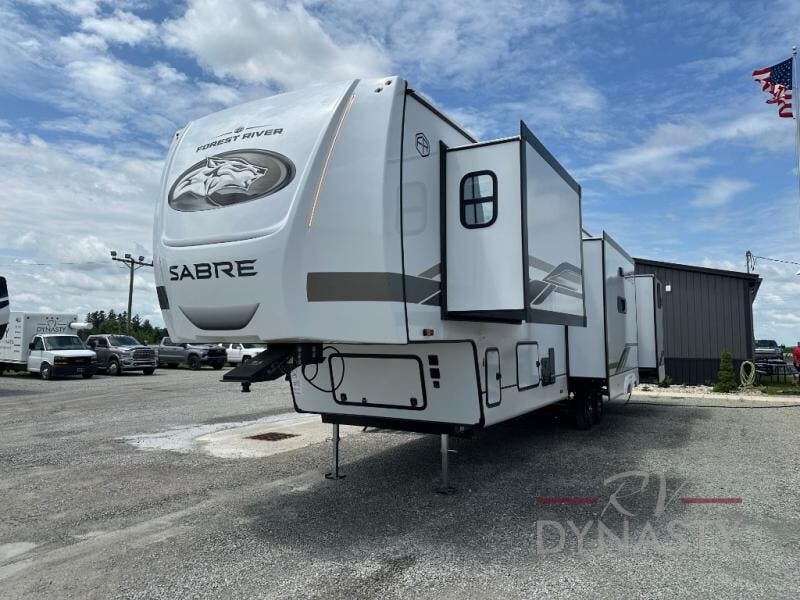 Contact us now about this 2026 Forest River Sabre 38DBL! 2026 Sabre 38DBL by Forest River from RV Dynasty in Bunker Hill, Indiana
