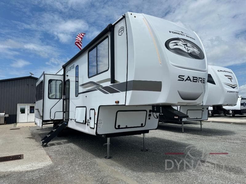 Email now about this 2026 Forest River Sabre 38DBL! New 2026 Forest River Sabre 38DBL available in Bunker Hill, Indiana