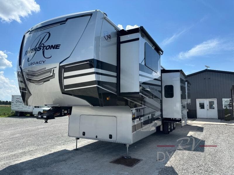 Contact us now about this 2026 Forest River RiverStone 421FK! 2026 RiverStone 421FK by Forest River from RV Dynasty in Bunker Hill, Indiana