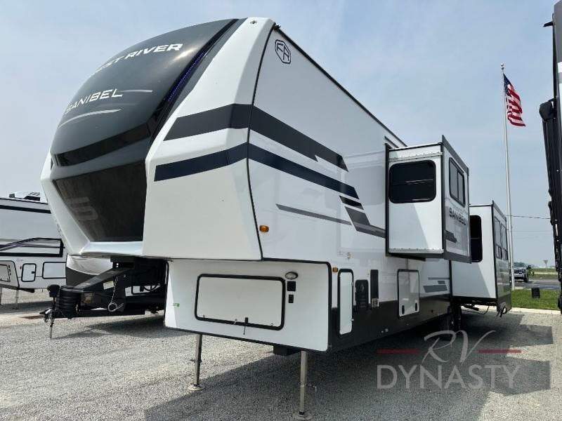 Contact us now about this 2025 Prime Time Sanibel 3883LRWB! 2025 Sanibel 3883LRWB by Prime Time from RV Dynasty in Bunker Hill, Indiana