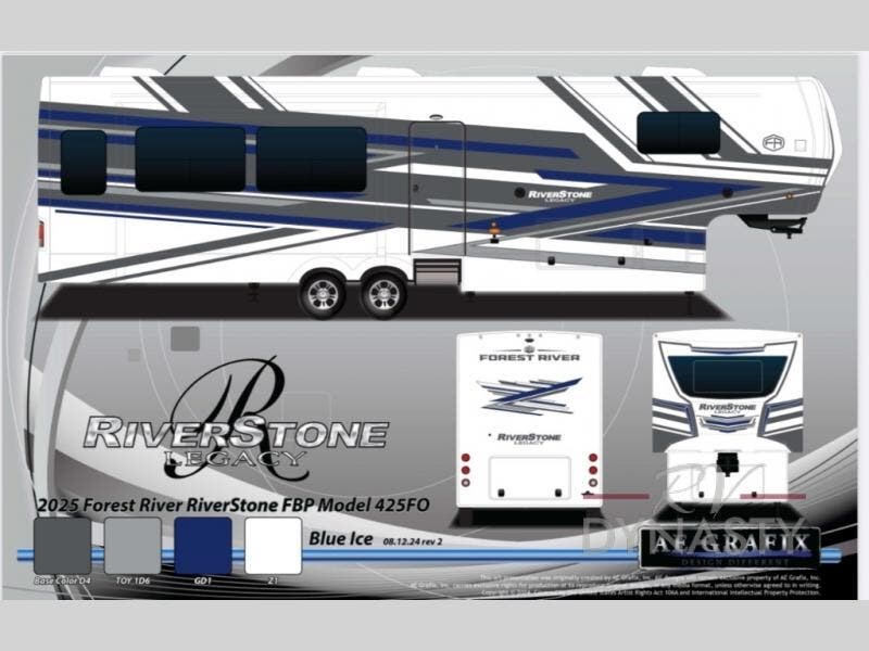 Contact us now about this 2026 Forest River RiverStone 43BFC! 2026 RiverStone 43BFC by Forest River from RV Dynasty in Bunker Hill, Indiana