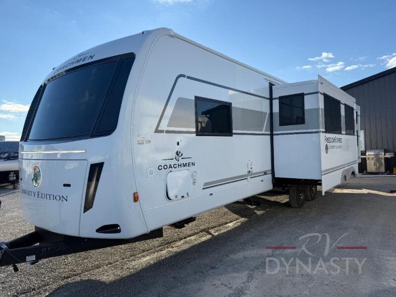 Contact us now about this 2026 Coachmen Freedom Express Liberty Edition 330BHJJ! 2026 Freedom Express Liberty Edition 330BHJJ by Coachmen from RV Dynasty in Bunker Hill, Indiana