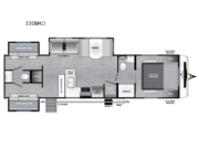 Call now about this 2026 Coachmen Freedom Express Liberty Edition 330BHJJ! 2026 Coachmen Freedom Express Liberty Edition 330BHJJ - New Travel Trailer For Sale by RV Dynasty in Bunker Hill, Indiana features Slideout