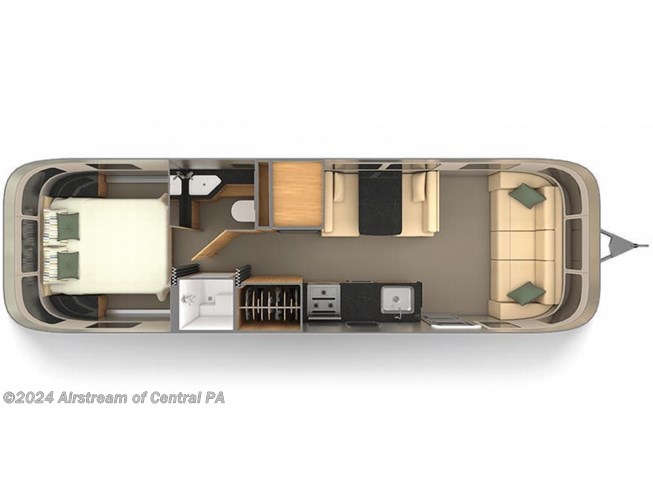 2021 Airstream Classic 30RB floorplan image