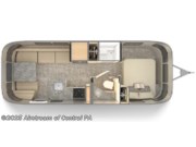 Call now about this 2025 Airstream Flying Cloud 25FB! Floorplan of 2025 Airstream Flying Cloud 25FB