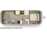 Call now about this 2026 Airstream Flying Cloud 27FB! Floorplan of 2026 Airstream Flying Cloud 27FB
