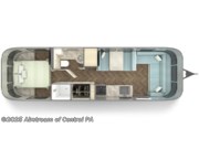 Call now about this 2025 Airstream International 30RB! Floorplan of 2025 Airstream International 30RB