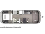 Call now about this 2026 Airstream Classic 28RBT! Floorplan of 2026 Airstream Classic 28RBT